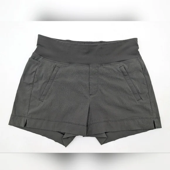 Athleta Trekkie North Short Sz 2 Olive Green Quick Dry Moisturizer Wicking SPF50 - Picture 3 of 17